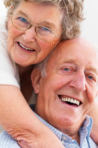 Smiling Elderly Couple