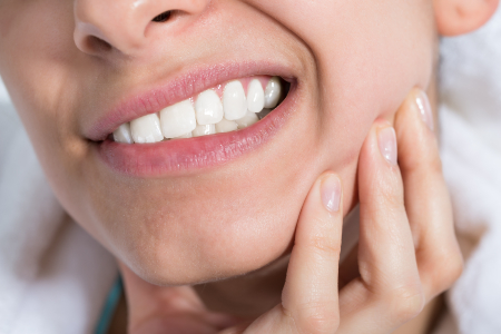 Woman with Dental Emergency