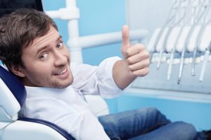 Young Man Overcoming Dental Anxiety